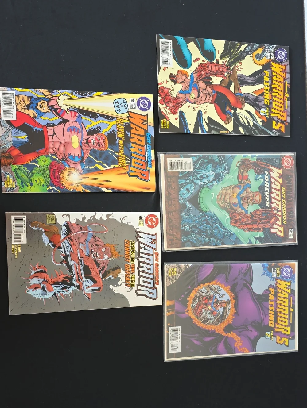 DC Comic Book Set Of 5- Warrior